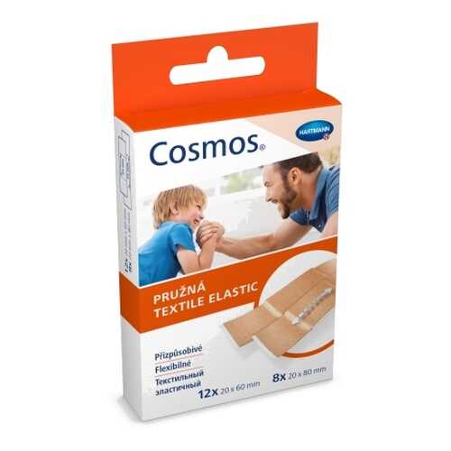 Пластырь Cosmos textil elastic эластичный бежевый 2 размера 20 шт. в Аптека Норма