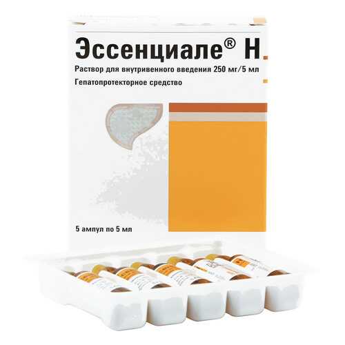 Эссенциале Н раствор 250 мг/5 мл 5 мл 5 шт. в Аптека Норма
