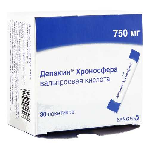 Депакин Хроносфера гранулы 750 мг 30 шт. в Аптека Норма