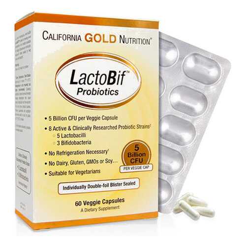 Пробиотик California Gold Nutrition LactoBif Probiotic 30 млрд КОЕ капсулы 60 шт. в Аптека Норма