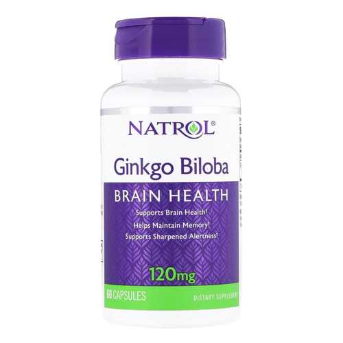Гинкго билоба Natrol 120 мг 60 капсул в Аптека Норма