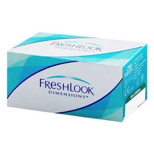 Контактные линзы FreshLook Dimensions 2 линзы без упаковки R 8,6 -4,00 Зеленые в Аптека Норма