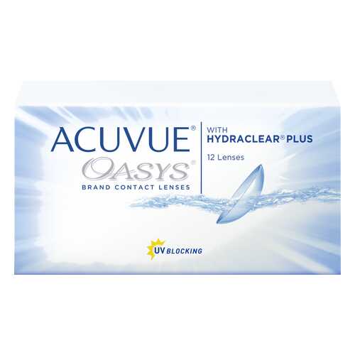 Контактные линзы Acuvue Oasys with Hydraclear Plus 12 линз R 8,4 -0,50 в Аптека Норма