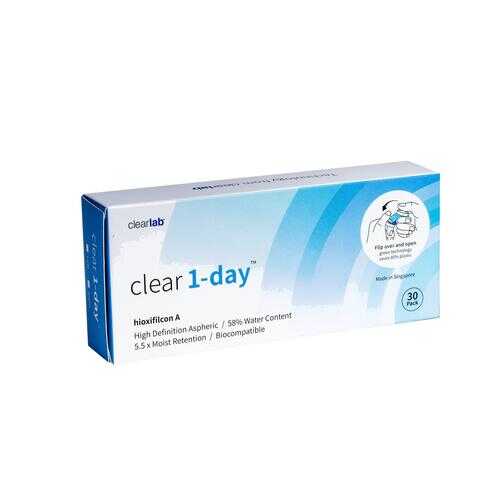 Контактные линзы ClearLab Clear 1-Day 30 линз R 8.7 -03,25 в Аптека Норма