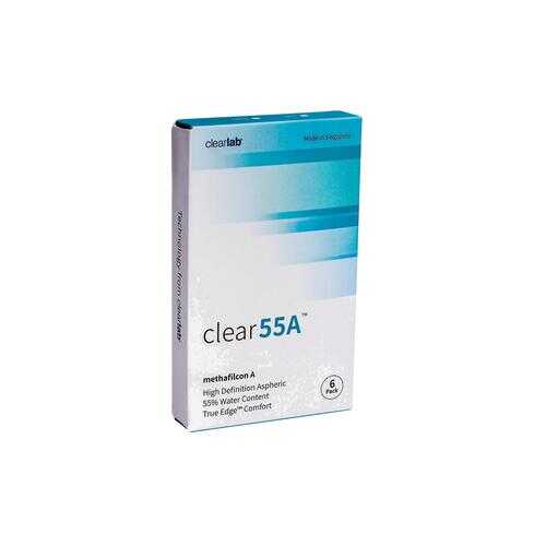 Контактные линзы ClearLab Clear 55 A 6 линз R 8.7 -04,00 в Аптека Норма