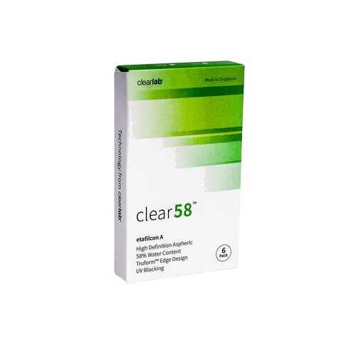 Контактные линзы ClearLab Clear 58 6 линз R 8.3 -02,50 в Аптека Норма