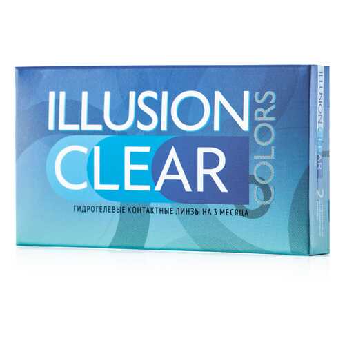 Контактные линзы ILLUSION colors Clear 2 линзы -1.25D прозрачные в Аптека Норма