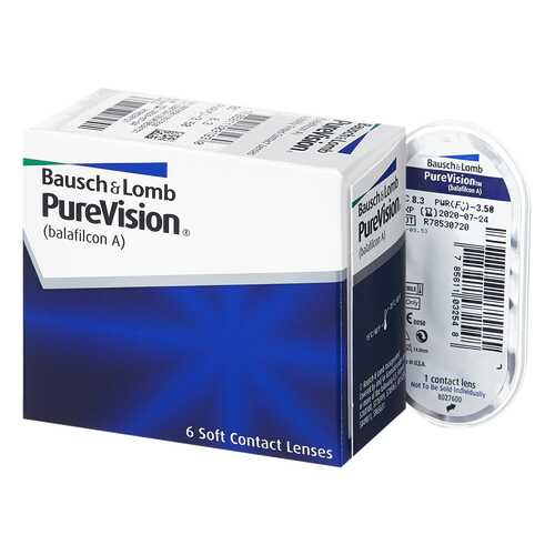 Контактные линзы PureVision 6 линз R 8,3 -2,00 в Аптека Норма
