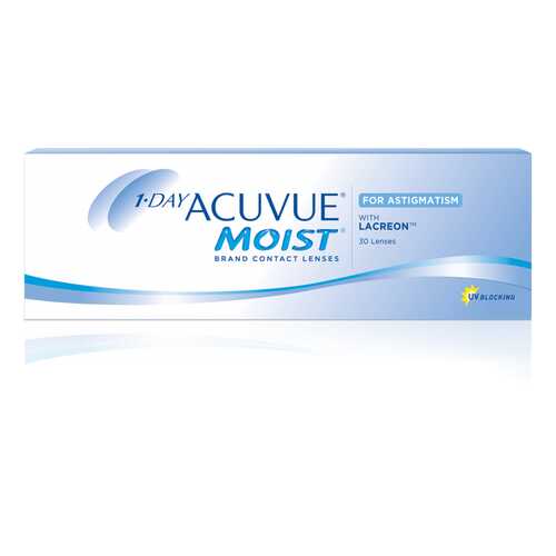 Контактные линзы 1-Day Acuvue Moist for Astigmatism 30 линз -0,25/-1,25/110 в Аптека Норма