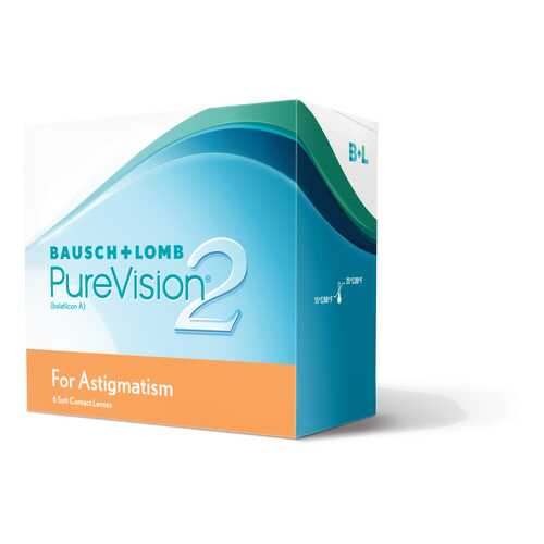 Контактные линзы PureVision 2 for Astigmatism 3 линзы +6,00/-2,25/180 в Аптека Норма