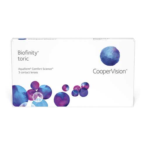 Линзы контактные CooperVision Biofinity Toric 3 шт. -2,25/0,75/120 в Аптека Норма