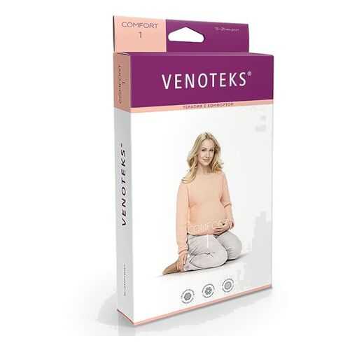 Колготки для беременных VENOTEKS COMFORT с микрофиброй 1 класс 1С402, бежевый, р.XXL в Аптека Норма