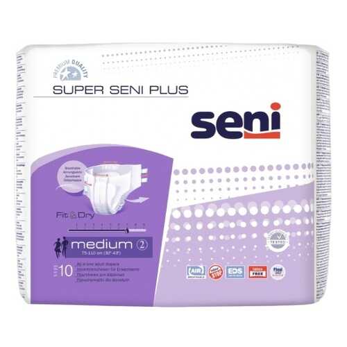 Подгузники для взрослых SENI Super Seni Plus Medium, 10 шт (ME10-A02) в Аптека Норма