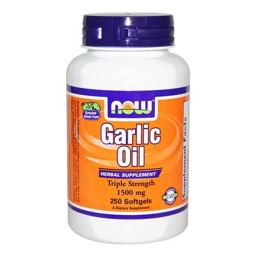 Другие масла и жиры NOW Garlic Oil 250 капс. в Аптека Норма