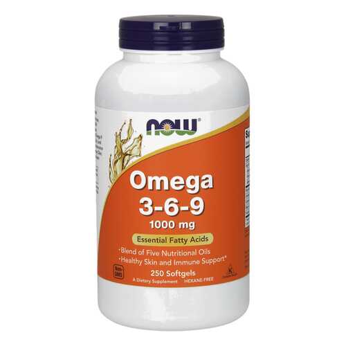 NOW Omega 3-6-9 1000 250 капсул в Аптека Норма