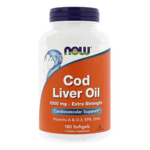 Omega 3 NOW Cod Liver Oil 180 капс. в Аптека Норма